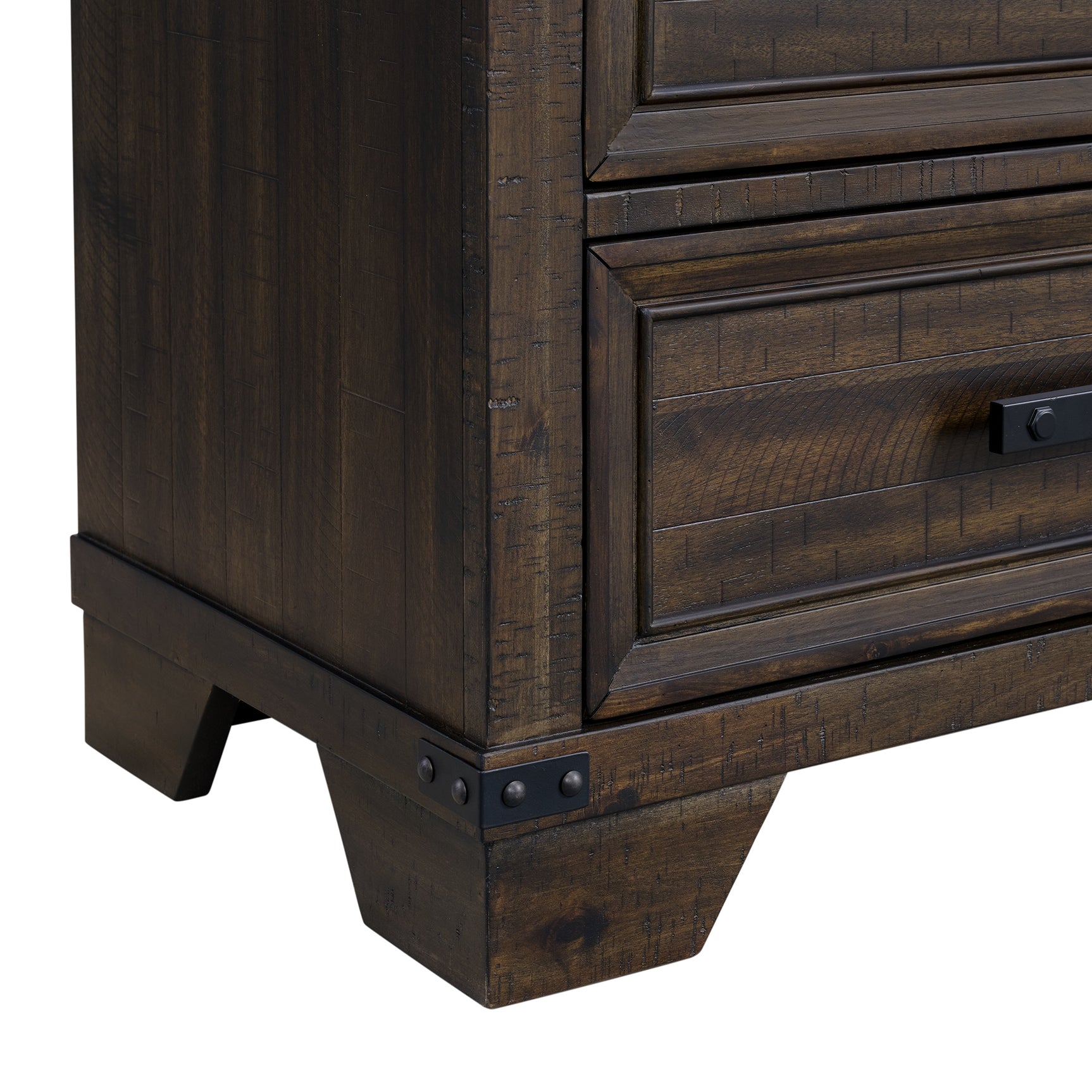 Colorado City Dresser and Mirror Set in Charcoal - Tampa Furniture Outlet