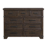 Colorado City 9-Drawer Dresser in Charcoal - Tampa Furniture Outlet
