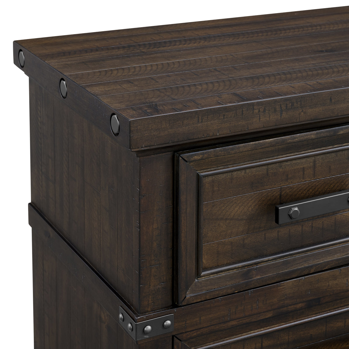Colorado City Dresser and Mirror Set in Charcoal