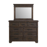 Colorado City Dresser and Mirror Set in Charcoal - Tampa Furniture Outlet