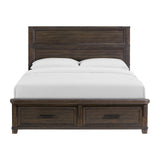 Colorado City King Storage Bed in Charcoal - Tampa Furniture Outlet