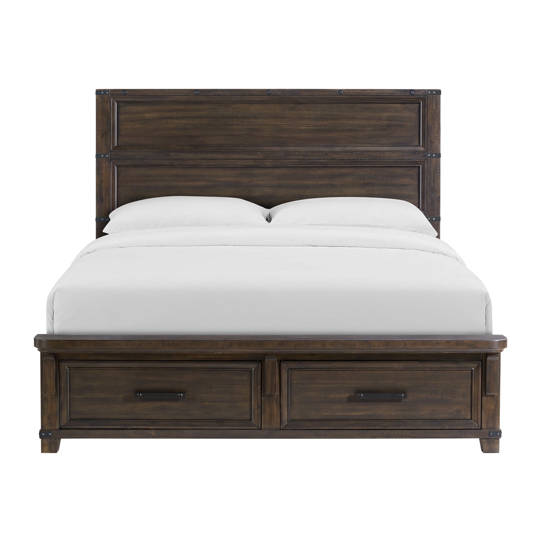Colorado City King Storage Bed in Charcoal - Tampa Furniture Outlet