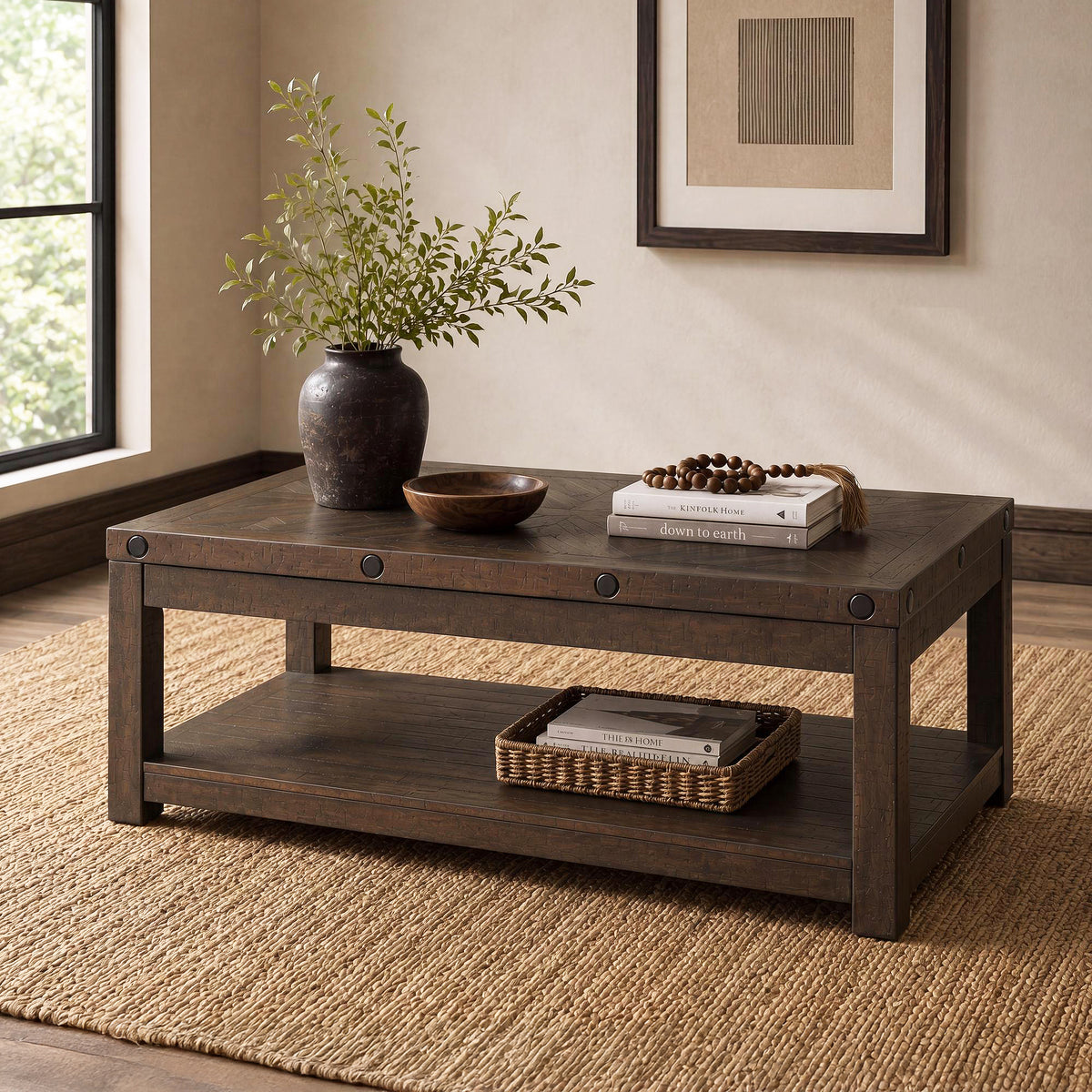 Colorado Occasional Coffee Table w/Lift Top Charcoal – SKU TCO100CTLT | Elements