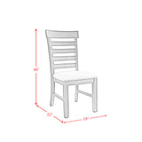 Colorado Dining Height Side Chair Charcoal (2pc per Carton)