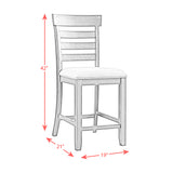Colorado Counter Side Chair With Cushion Seat (2pcs per pack) - Tampa Furniture Outlet