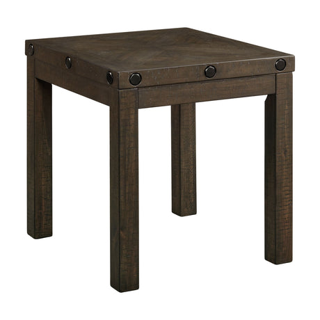 Colorado Occasional End Table w/USB/Power Charcoal - Tampa Furniture Outlet