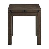 Colorado Occasional End Table w/USB/Power Charcoal - Tampa Furniture Outlet