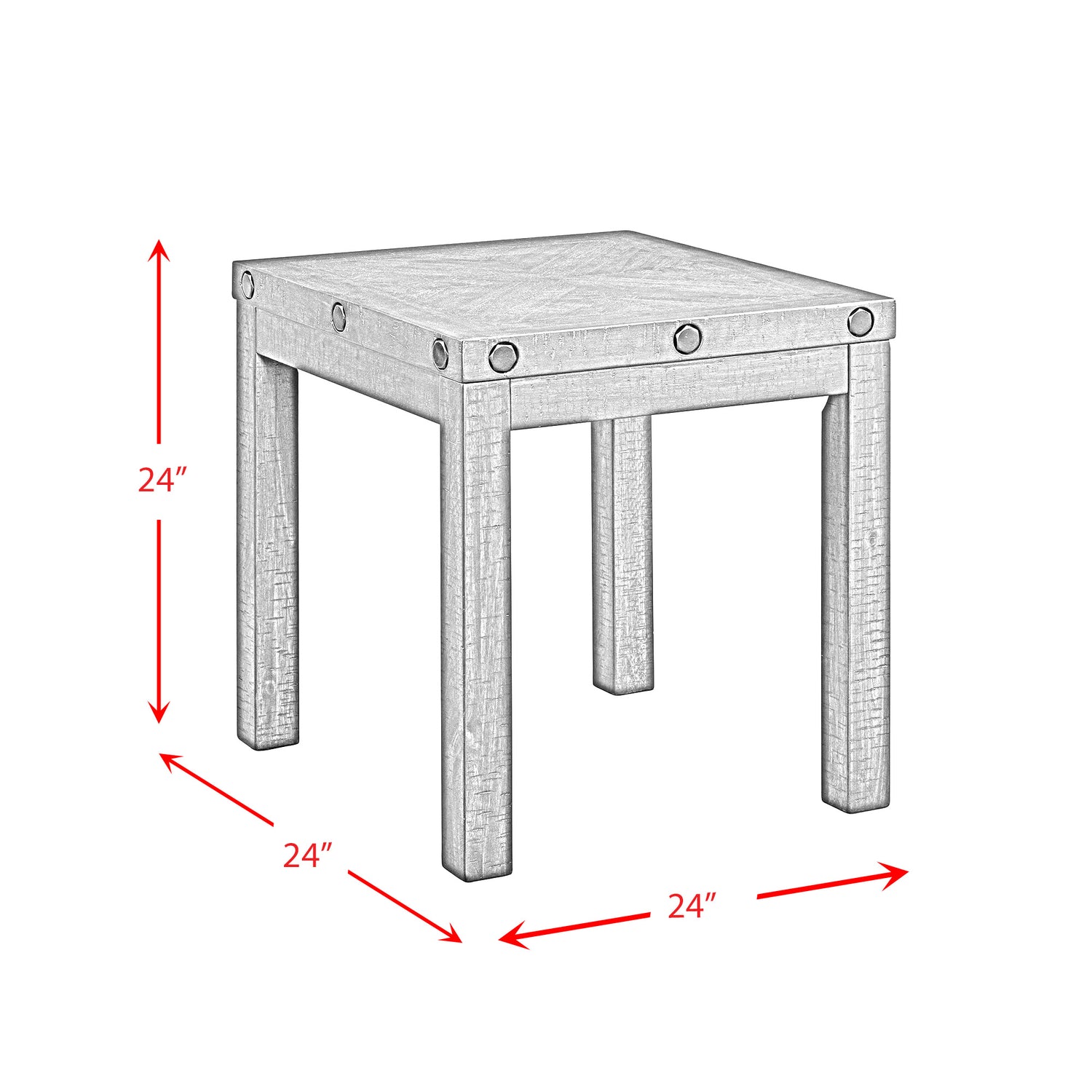 Colorado Occasional End Table w/USB/Power Charcoal - Tampa Furniture Outlet