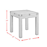 Colorado Occasional End Table w/USB/Power Charcoal - Tampa Furniture Outlet