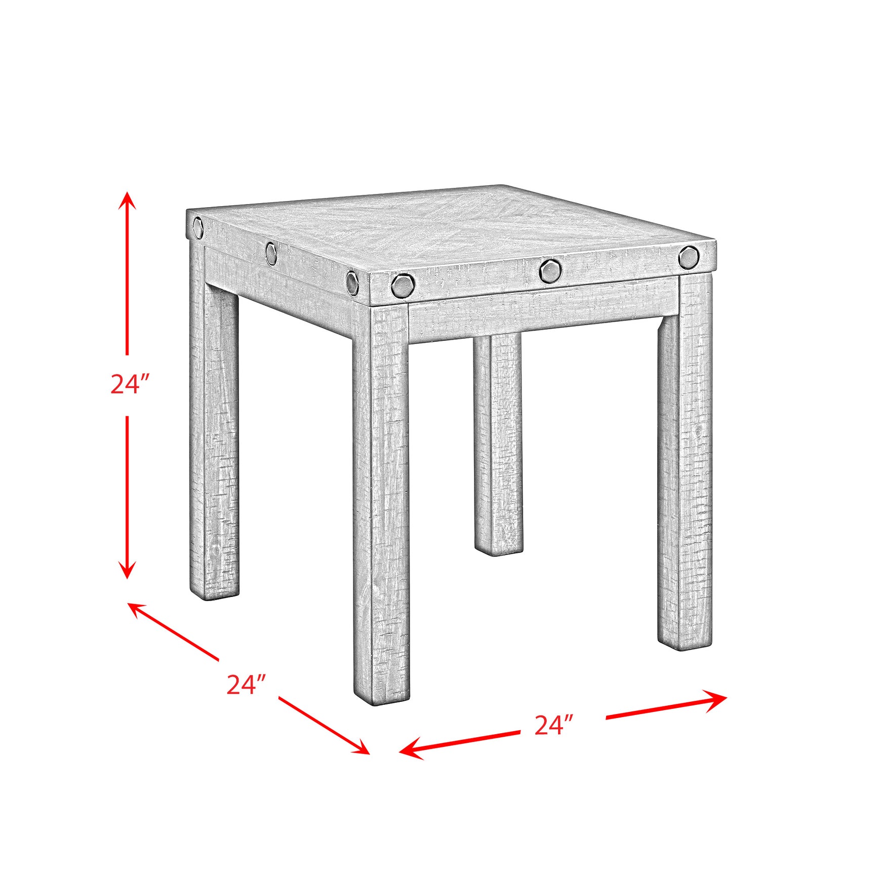 Colorado Occasional End Table w/USB/Power Charcoal - Tampa Furniture Outlet