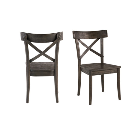 (D210-43C) Coronado- Side Chair (2/Ctn)- Chocolate - Tampa Furniture Outlet
