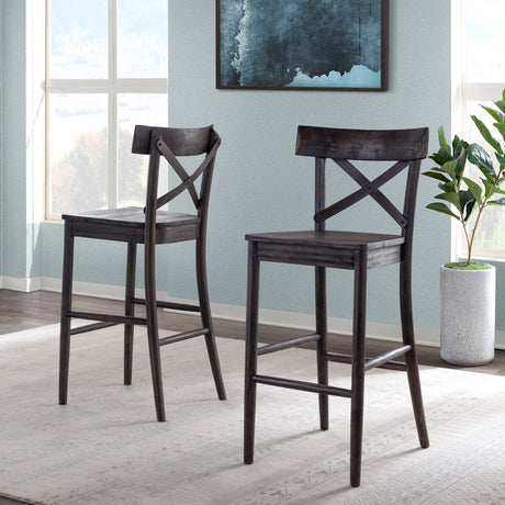 (D210-21C) Coronado- 30'' Barstool- Chocolate – SKU LCO100BST | Elements