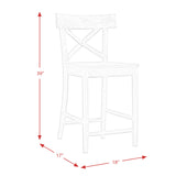 (D210-22C) Coronado- 24'' Counter Stool- Chocolate - Tampa Furniture Outlet