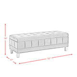 Crosby Bench Royale Blush (with 3A packaging) - Tampa Furniture Outlet