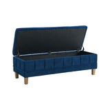 Crosby Bench Royale Cobalt (ISTA 3) - Tampa Furniture Outlet