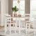 Tampa Furniture Outlet - Ashley Furniture - Gesthaven Dining Room - DRM Counter Table Set (5/CN) / Natural/White - D398-223