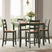 Tampa Furniture Outlet - Ashley Furniture - Gesthaven Dining Room - DRM Counter Table Set (5/CN) / Natural/Green - D401-223