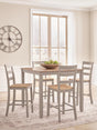 Tampa Furniture Outlet - Ashley Furniture - Harperfeld Dining Room - DRM Counter Table Set (5/CN) - PCD403-223