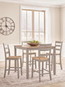 Tampa Furniture Outlet - Ashley Furniture - Harperfeld Dining Room - DRM Counter Table Set (5/CN) - PCD403-223