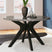 Tampa Furniture Outlet - Ashley Furniture - Glinari Dining Room - Round Dining Room Table / Taupe/Black - D476-15