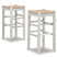 Tampa Furniture Outlet - Ashley Furniture - Mirimyn Dining Room - Bar Height Bar Stool (Set of 2) / White - D508-230X2
