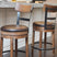 Tampa Furniture Outlet - Ashley Furniture - Pinnadel Dining Room - Counter Height Bar Stool (Set of 2) / Grayish Brown - D542-124X2