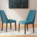 Tampa Furniture Outlet - Ashley Furniture - Lyncott Dining Room - Dining Chair (Set of 2) / Blue/Brown - D615-03X2