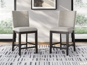 Tampa Furniture Outlet - Ashley Furniture - Neymorton Dining Room - Counter Height Barstool (Set of 2) / Dark Grayish Brown - D618-124X2