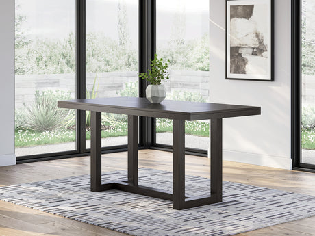 Tampa Furniture Outlet - Ashley Furniture - Neymorton Dining Room - RECT Dining Room Counter Table / Dark Grayish Brown - D618-13