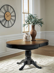 Tampa Furniture Outlet - Ashley Furniture - Clorazi Dining Room - Oval DRM Butterfly EXT Table - PCD619-48