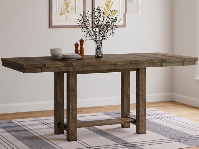 Tampa Furniture Outlet - Ashley Furniture - Moriville Dining Room - Double UPH Bench (1/CN) / Beige - D631-09