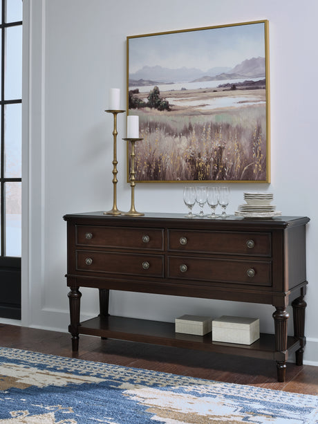Tampa Furniture Outlet - Ashley Furniture - Lavinton Dining Room - Dining Room Server / Brown - D764-60