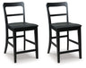 Tampa Furniture Outlet - Ashley Furniture - Greddinton Counter Height Barstool (Set of 2) - Counter Height Barstool (Set of 2) / Multi - PCD824-124X2