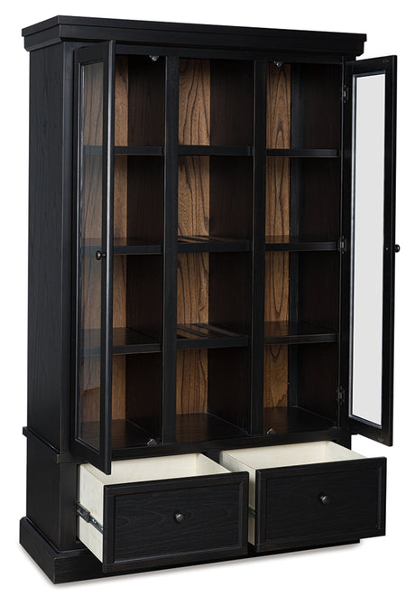 Tampa Furniture Outlet - Ashley Furniture - Greddinton Curio - Curio / Black/Brown - PCD824-186