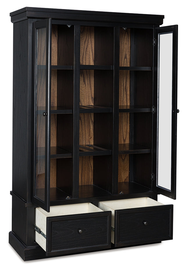 Tampa Furniture Outlet - Ashley Furniture - Greddinton Curio - Curio / Black/Brown - PCD824-186