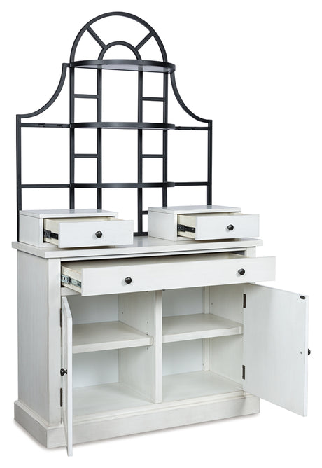 Tampa Furniture Outlet - Ashley Furniture - Greddinton Baker's Rack - Baker's Rack / White - PCD824D1