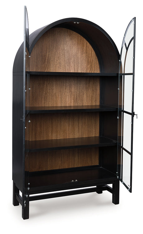 Tampa Furniture Outlet - Ashley Furniture - Greddinton Display Cabinet - Display Cabinet / Black/Brown - PCD824-376