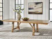 Tampa Furniture Outlet - Ashley Furniture - Ridgester Dining Room - RECT Dining Room EXT Table / Light Brown - D858-45