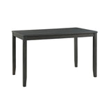 Alex Grey 60" 7 PC Counter Set (Grey Table with Black PU Seat) - Tampa Furniture Outlet