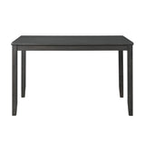 Alex Grey 60" 7 PC Counter Set (Grey Table with Black PU Seat) - Tampa Furniture Outlet