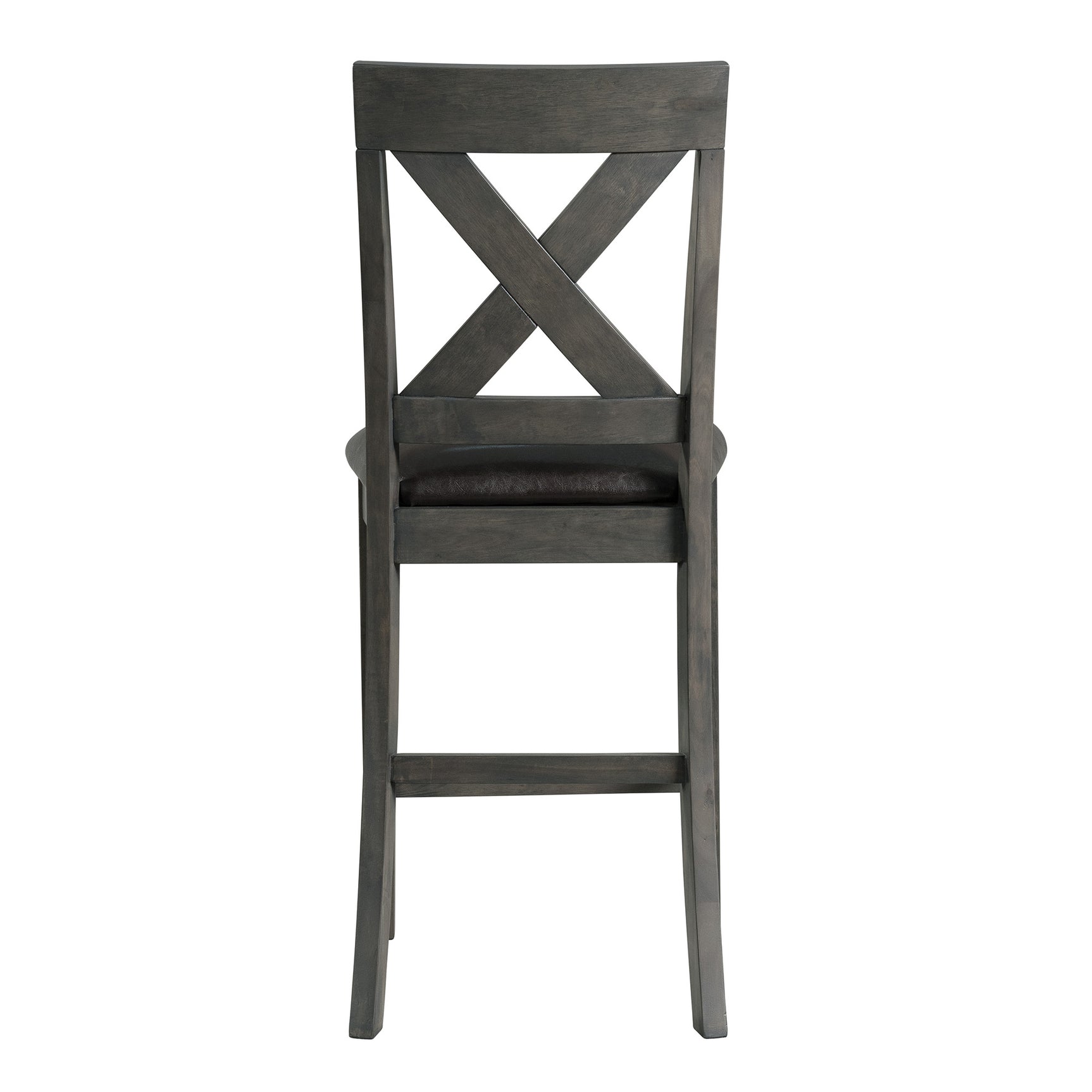 Alex Grey 60" 7 PC Counter Set (Grey Table with Black PU Seat) - Tampa Furniture Outlet
