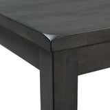 Alex Grey 60" 7 PC Dining Set (Grey Table with Black PU Seat) - Tampa Furniture Outlet