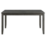 Alex Grey 60" 7 PC Dining Set (Grey Table with Black PU Seat) - Tampa Furniture Outlet
