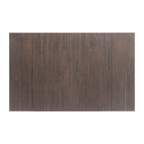 Martin 3 pc Drop Leaf Dining Set (Dark Brown Top - White Base) - Tampa Furniture Outlet