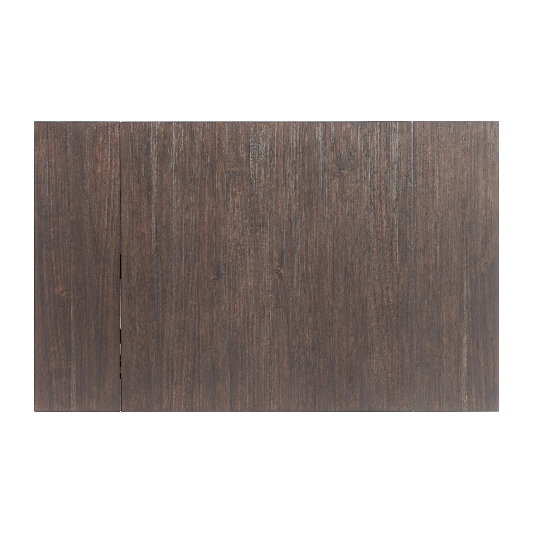 Martin 3 pc Drop Leaf Dining Set (Dark Brown Top - White Base) - Tampa Furniture Outlet