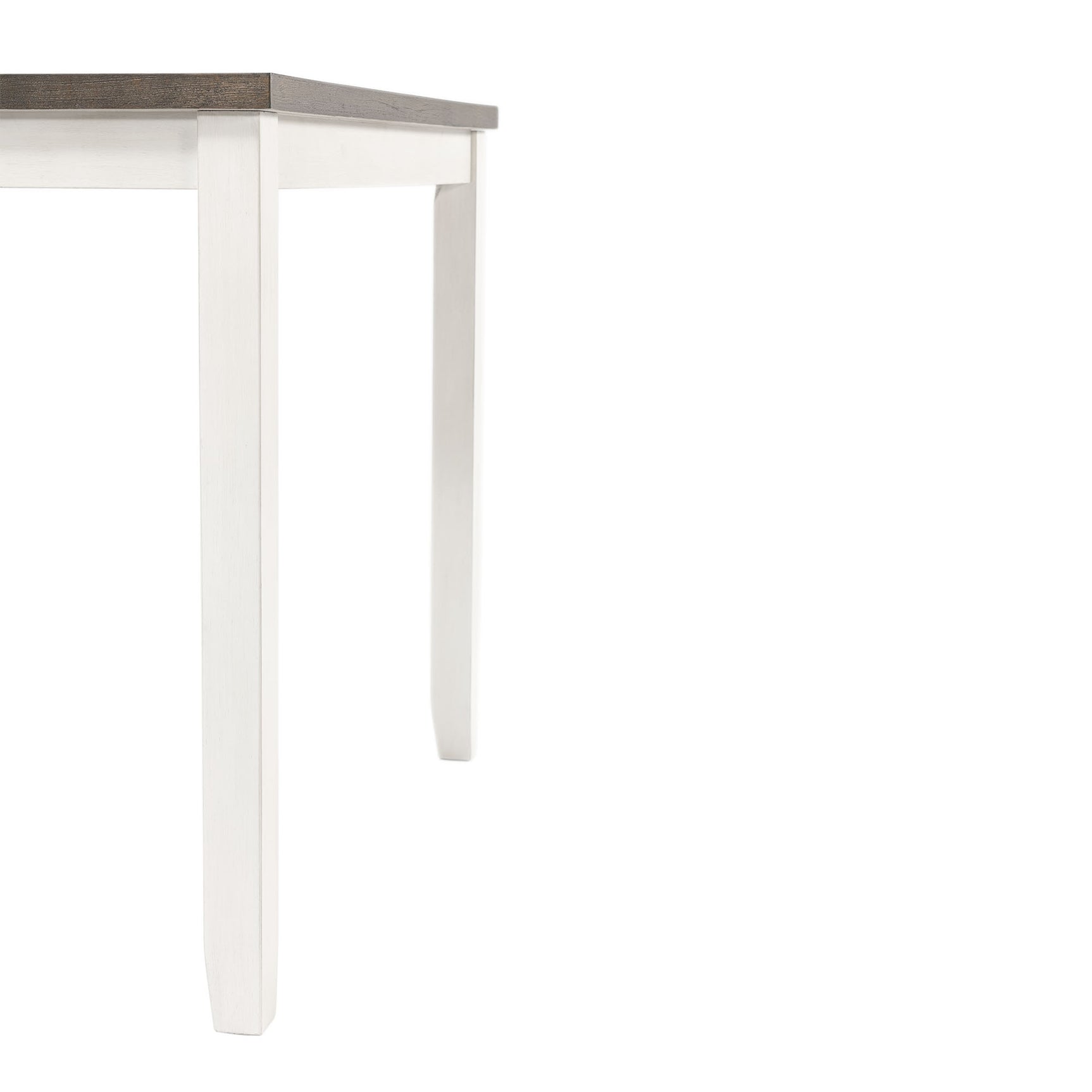 Martin 5pc Counter Set (Dark Brown Top - White Base) - Tampa Furniture Outlet