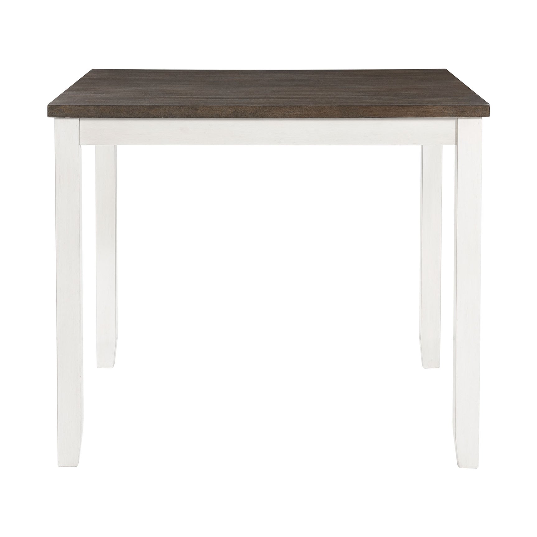 Martin 5pc Counter Set (Dark Brown Top - White Base) - Tampa Furniture Outlet