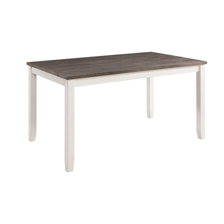 Martin 5 Pc Dining set (Dark Brown Top - White Base) - Tampa Furniture Outlet