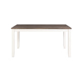 Martin 5 Pc Dining set (Dark Brown Top - White Base) - Tampa Furniture Outlet