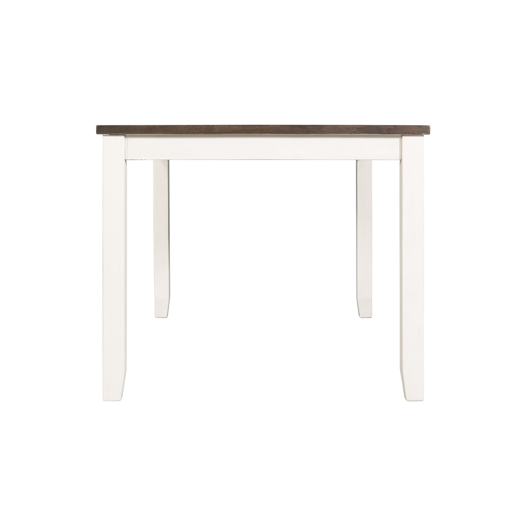 Martin 5 Pc Dining set (Dark Brown Top - White Base) - Tampa Furniture Outlet